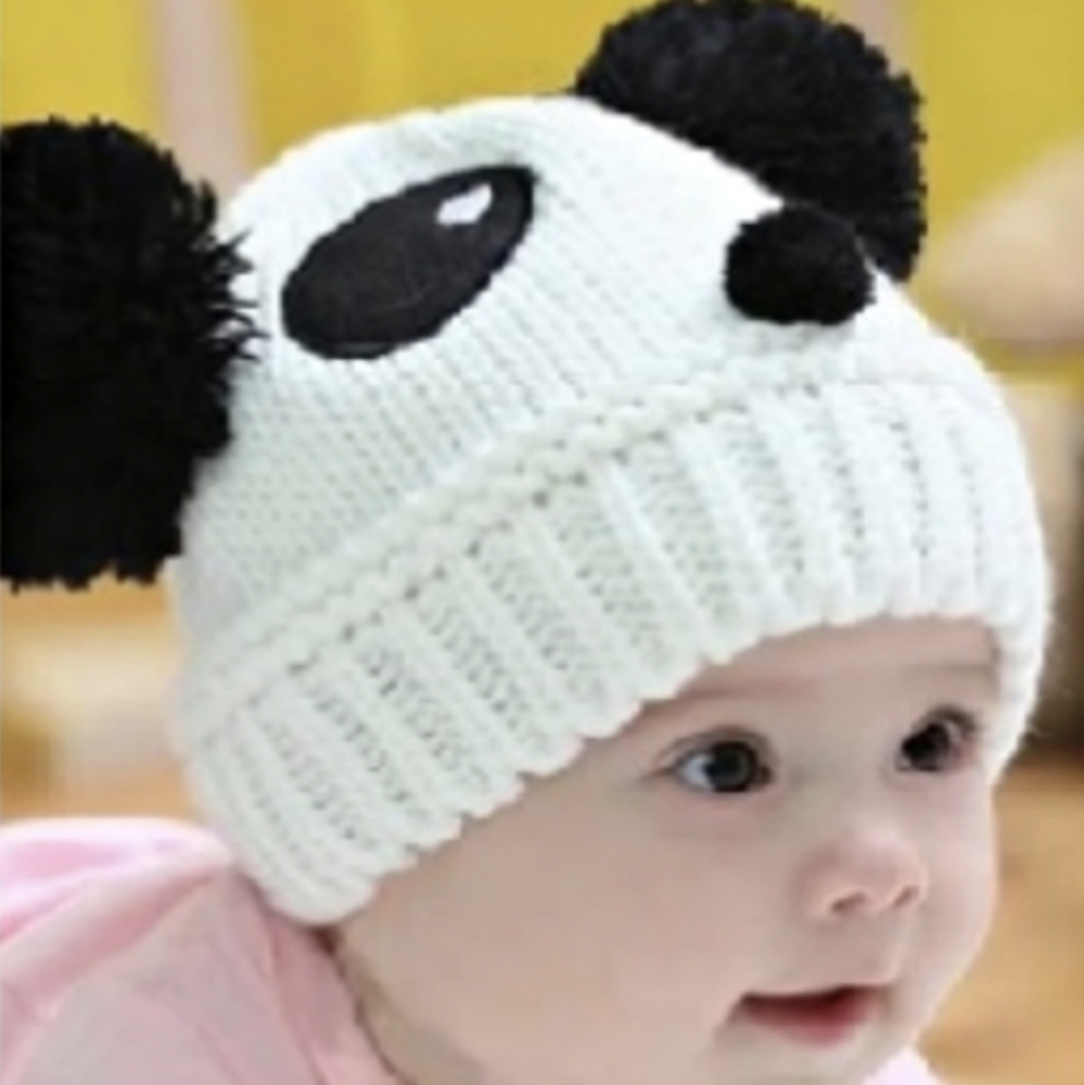 Cute baby panda 🐼 hat for babies or toddlers